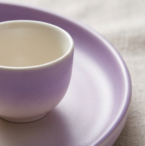 Lavender Ombre Matte Ceramic Tea Set
