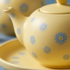 Sunshine Daisy Ceramic Tea Set