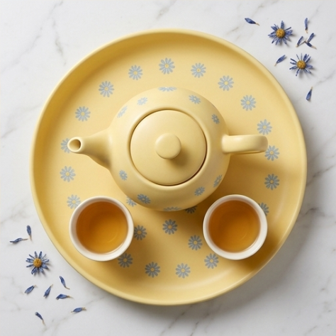 Sunshine Daisy Ceramic Tea Set